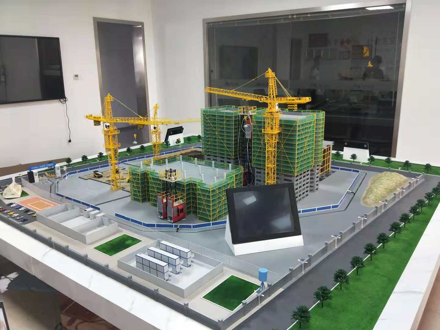 碌曲县建筑施工场景模型